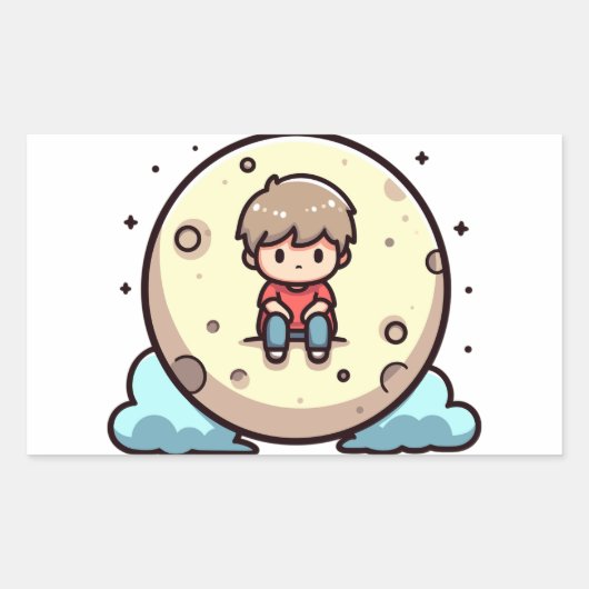 Stickers zweten grote kleine perzik (Voorkant)