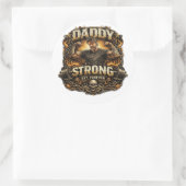 StickerSterke Papa Grappige Fitness Vader Sticker  (Tas)