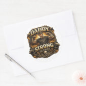 StickerStrong Dad Funny Fitness Father Sticker Vin (Envelop)