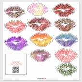 Stickervel 12 kusjes - groot sticker (Vel)