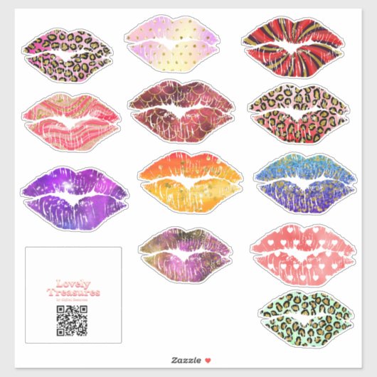 Stickervel 12 kusjes - groot sticker (Vel)