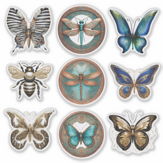 Stickerverzameling Bugs and Butterflies Sticker (Voorkant)