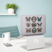 Stickerverzameling Bugs and Butterflies Sticker (Laptop op bureau)