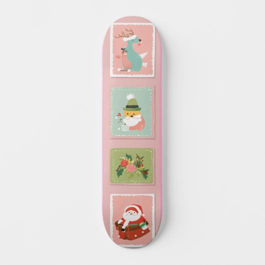Stickerverzameling: Speelse & Kleurrijke Skateboar Persoonlijk Skateboard (Voorkant)