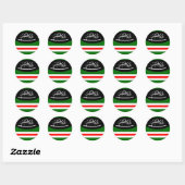 Sticket Chechny Flag Ronde Sticker (Vel)