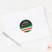 Sticket Chechny Flag Ronde Sticker (Envelop)