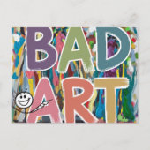 Stickfigure Bad Art Briefkaart (Voorkant)