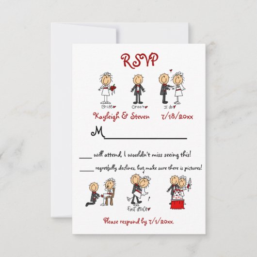 Stickfigure RSVP (Voorkant)