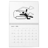 Stickfiguren in gevaar opnieuw 2025 Kalender (Mar 2026)