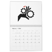 Stickfiguren in gevaar opnieuw 2025 Kalender (Feb 2026)