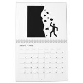 Stickfiguren in gevaar opnieuw 2025 Kalender (Jan 2026)