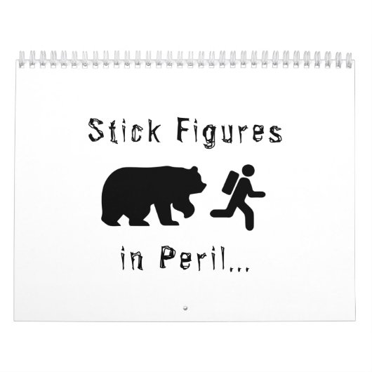 Stickfiguren in Peril 2025 Kalender (Hoes)