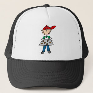 Stickfiguur bakt koekjes T-shirts en cadeaus Trucker Pet