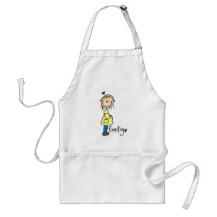 Stickfiguur Verwacht Baby Standaard Schort