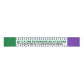 Stickler Syndrome Awareness Pattern Ribbon Grosgrain Lint (Voorkant)
