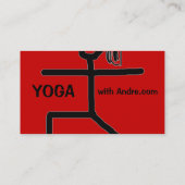 stickman3, YOGA, met Andre, Certified Yoga Ins... Visitekaartje (Achterkant)