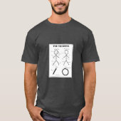 Stickman Anatomy Chart T-shirt (Voorkant)