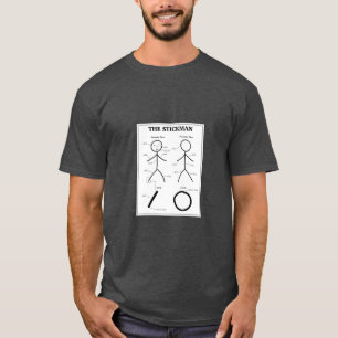 Stickman Anatomy Chart T-shirt