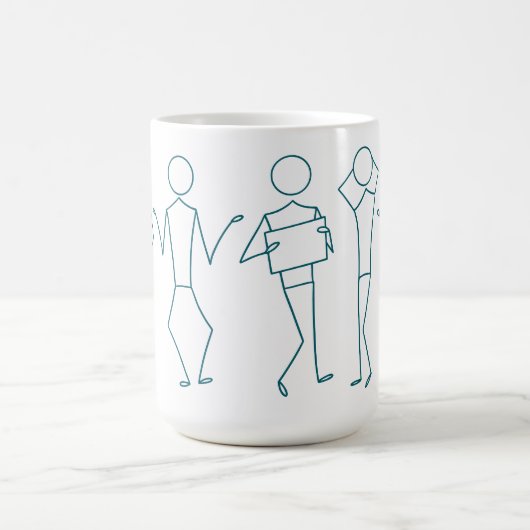 Stickman Collectie Koffie Mok Set (Center)