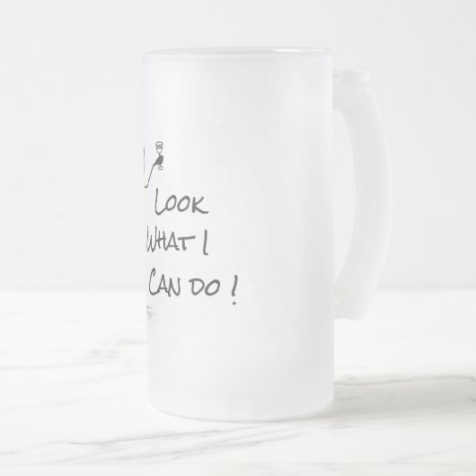 Stickman drink biergrappig matglas bierpul (Voorkant rechts)