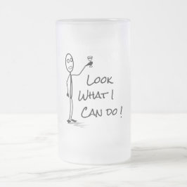 Stickman drink biergrappig matglas bierpul