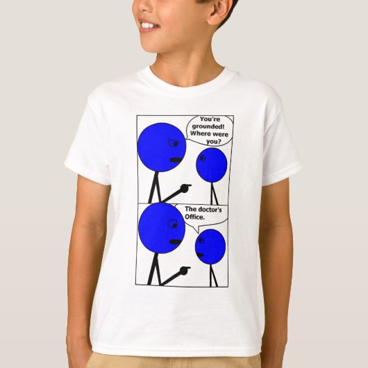 Stickman grapje Kind T T-shirt (Voorkant)