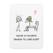 Stickman Humor Quote Facial Funny Valentijnsdag Magneet (Verticaal)