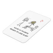 Stickman Humor Quote Facial Funny Valentijnsdag Magneet (Linkerzijde)