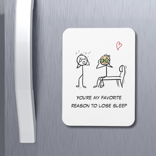 Stickman Humor Quote Facial Funny Valentijnsdag Magneet