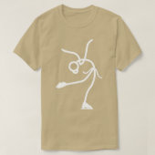 Stickman Ice Skating T-shirt (Design voorkant)