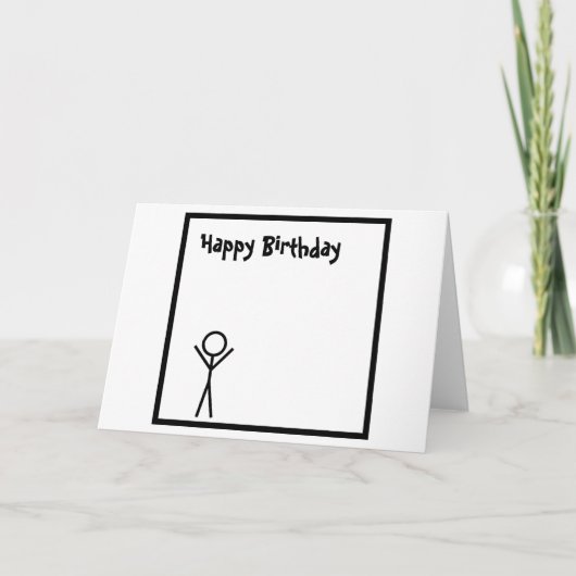 Stickman Kaart (Voorkant)