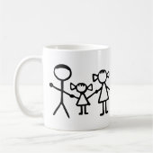 Stickman Koffiemok (Links)