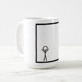 Stickman Koffiemok (Voorkant links)