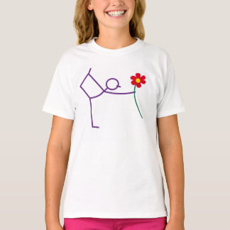 Stickman Love T-shirt – Cute Stickfiguur voor meis