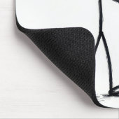 Stickman Met Roos Boeket Muismat (Hoek)