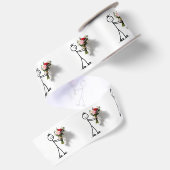 Stickman Met Roos Boeket Satijnen Lint (Achterkant)