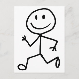 Stickman Runner Briefkaart