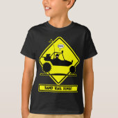 STICKMAN SAND RAIL Road Signalering T-shirt (Voorkant)