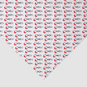 Stickman Santa Tissue Paper Tissuepapier (Detail)