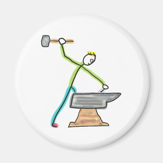 Stickman Smederij Magneet (Voorkant)