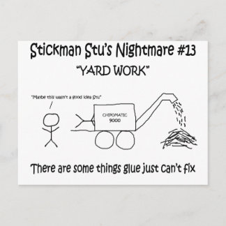 Stickman Stu Nightmare #13 Briefkaart