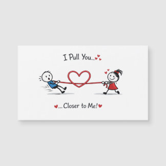 Stickman touwtrekken van liefde