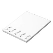 Stickman Track en Field uitvoeren Notitieblok (Linkerzijde)