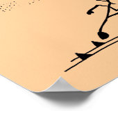 Stickman track en veld "All in a Day's Work" Poster (Hoek)