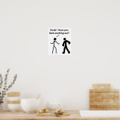 Stickman Workout Funny Poster (Keuken)