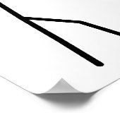 Stickman Workout Grappige Poster (Hoek)