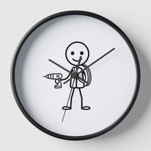Stickmen aan het werk - De elektricien (Voorkant)