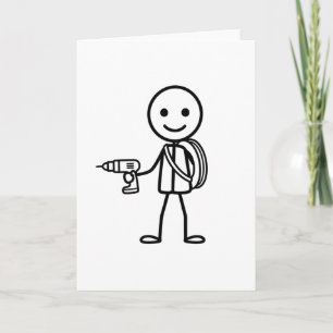 Stickmen At Work - De elektricien Kaart