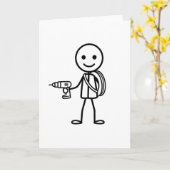 Stickmen At Work - De elektricien Kaart (Gele Bloem)