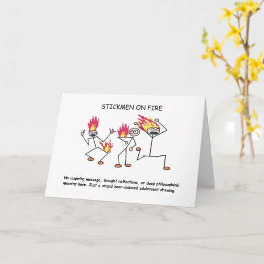 STICKMEN OP DE KAART VAN DE BRAND (Gele Bloem)